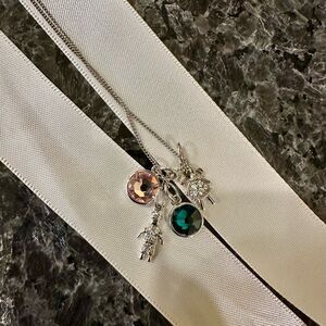 Origami Owl Sterling Silver Necklace and Charms